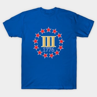 Gold Bars Support our US Military 1776 T-Shirt